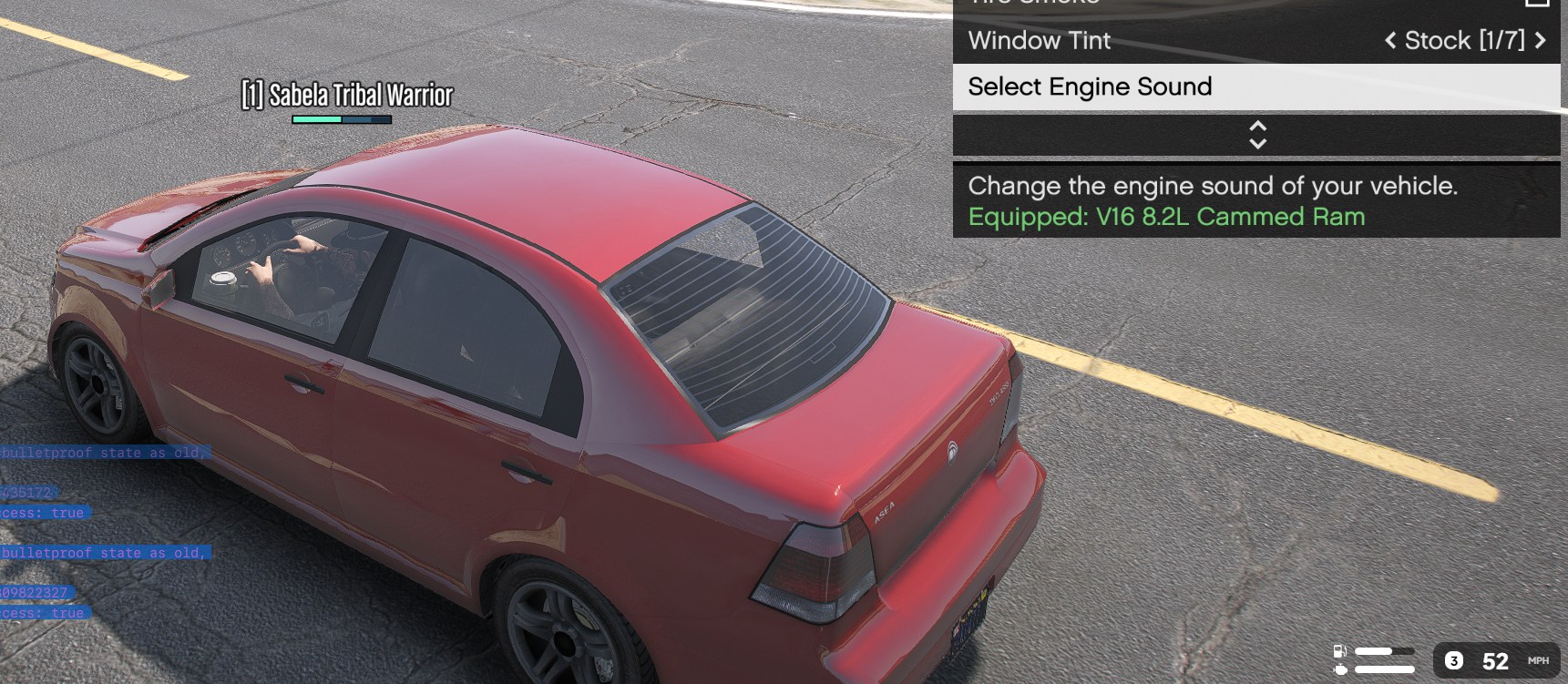 Engine Sound Menu 1